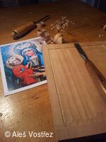 Panna Maria Růžencová "Starobohumínská" na perníkářské formě Aleše Vostřeze